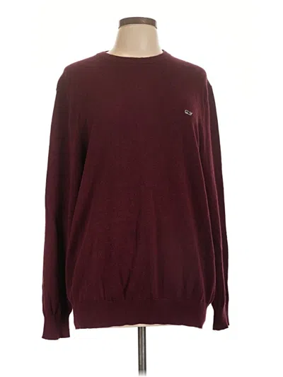 Pre-owned Vineyard Vines Pullover Sweater In Burgundy