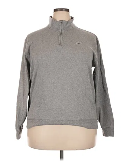 Pre-owned Vineyard Vines Pullover Sweater In Gray