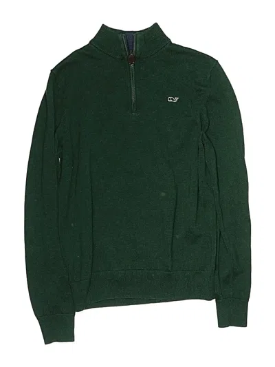 Pre-owned Vineyard Vines Kids' Pullover Sweater In Green