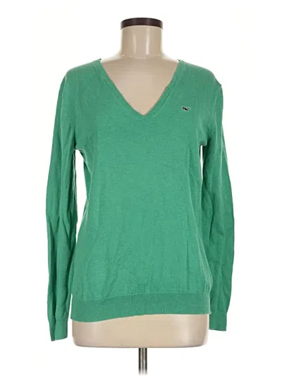 Pre-owned Vineyard Vines Pullover Sweater In Green