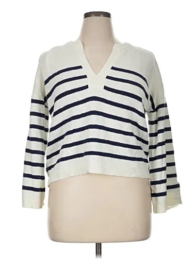 Pre-owned Vineyard Vines Pullover Sweater In Ivory