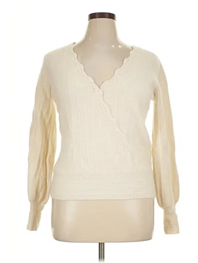 Pre-owned Vineyard Vines Pullover Sweater In Ivory