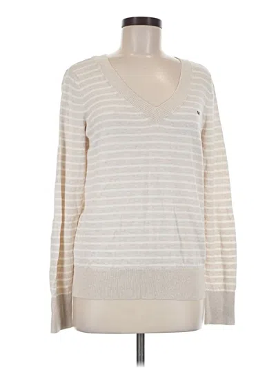 Pre-owned Vineyard Vines Pullover Sweater In Ivory