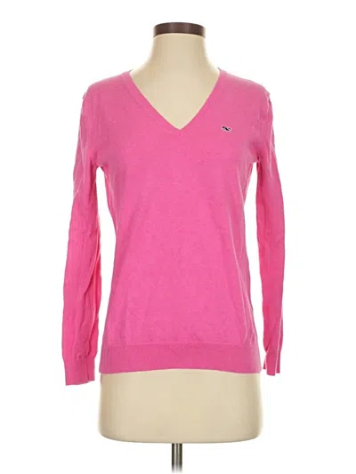 Pre-owned Vineyard Vines Pullover Sweater In Pink