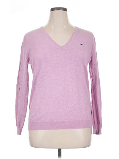Pre-owned Vineyard Vines Pullover Sweater In Pink