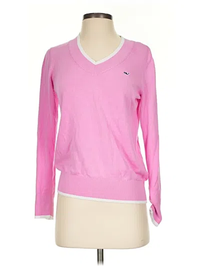 Pre-owned Vineyard Vines Pullover Sweater In Pink
