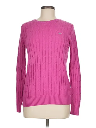 Pre-owned Vineyard Vines Pullover Sweater In Pink