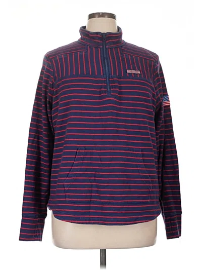 Pre-owned Vineyard Vines Pullover Sweater In Purple