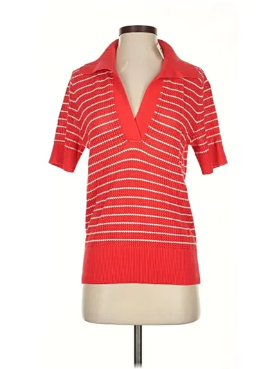 Pre-owned Vineyard Vines Pullover Sweater In Red