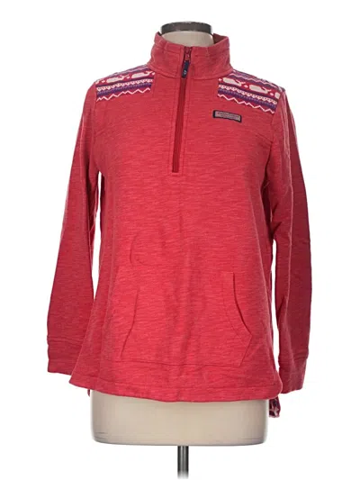 Pre-owned Vineyard Vines Pullover Sweater In Red