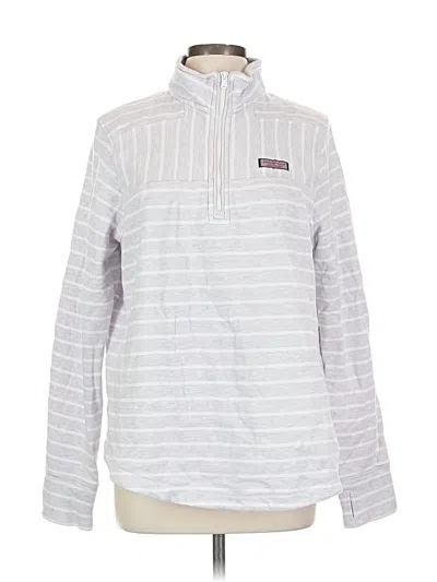 Pre-owned Vineyard Vines Pullover Sweater In Silver