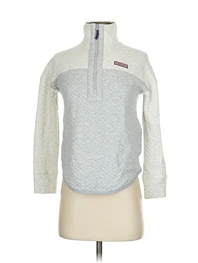 Pre-owned Vineyard Vines Pullover Sweater In Silver