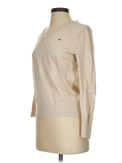Pre-owned Vineyard Vines Pullover Sweater In Tan