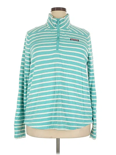 Pre-owned Vineyard Vines Pullover Sweater In Teal