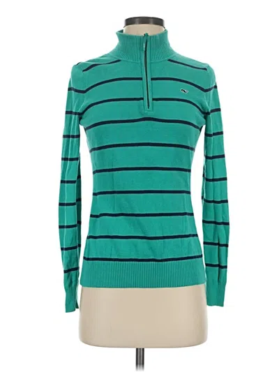 Pre-owned Vineyard Vines Pullover Sweater In Teal