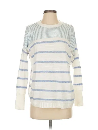 Pre-owned Vineyard Vines Pullover Sweater In White