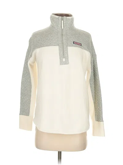 Pre-owned Vineyard Vines Pullover Sweater In White