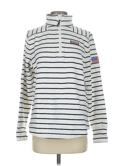 Pre-owned Vineyard Vines Pullover Sweater In White