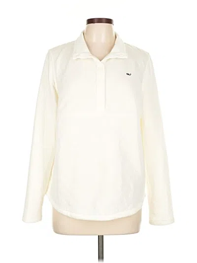 Pre-owned Vineyard Vines Pullover Sweater In White