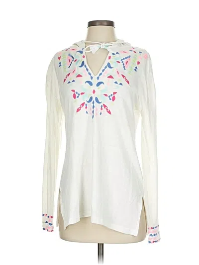 Pre-owned Vineyard Vines Pullover Sweater In White