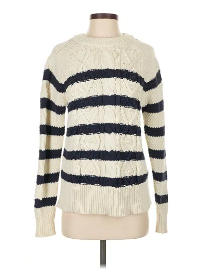 Pre-owned Vineyard Vines Pullover Sweater In White