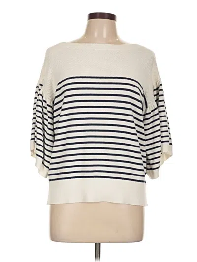 Pre-owned Vineyard Vines Pullover Sweater In White