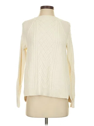 Pre-owned Vineyard Vines Pullover Sweater In White