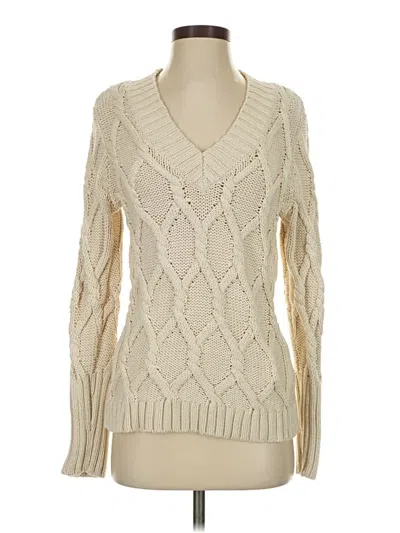 Pre-owned Vineyard Vines Pullover Sweater In White