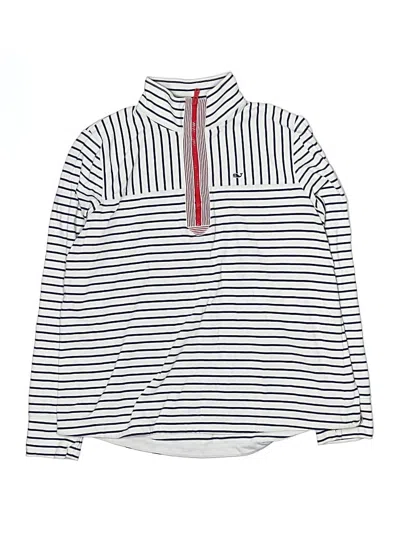 Pre-owned Vineyard Vines Kids' Pullover Sweater In White