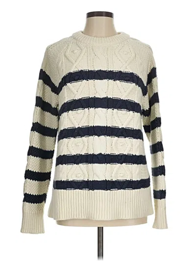 Pre-owned Vineyard Vines Pullover Sweater In White