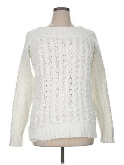 Pre-owned Vineyard Vines Pullover Sweater In White