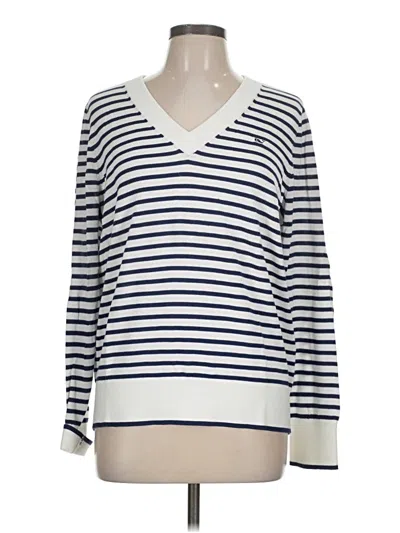 Pre-owned Vineyard Vines Pullover Sweater In White