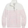 Vineyard Vines Quarter Zip Sweatshirt In White
