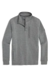 Vineyard Vines Quilted Quarter Snap Pullover In Gray