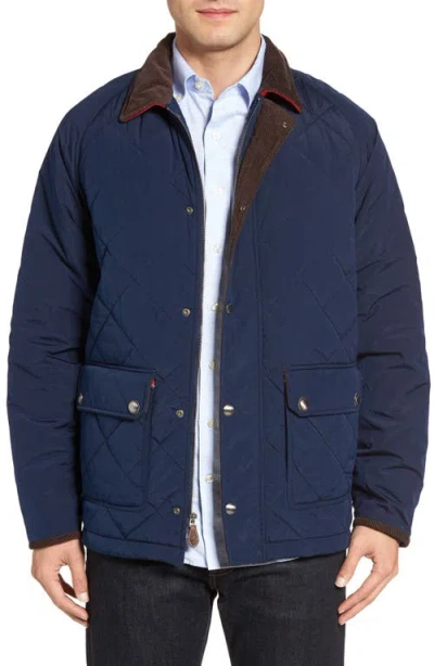 Vineyard Vines Quilted Shirt Jacket In Blue