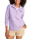 Vineyard Vines Dreamcloth Relaxed Half Zip Sweatshirt In Aster