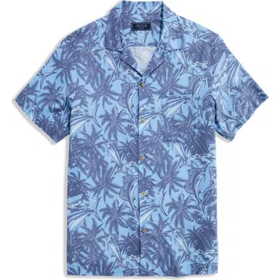 Vineyard Vines Relaxed Fit Tropical Shirt In Blue