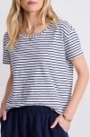 Vineyard Vines Relaxed Cotton Slub T-shirt In Gray