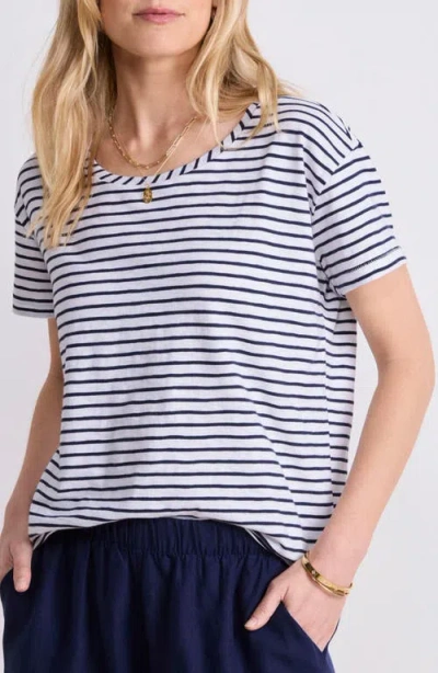 Vineyard Vines Relaxed Cotton Slub T-shirt In Gray