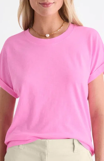 Vineyard Vines Relaxed Fit Cotton T-shirt In Pink