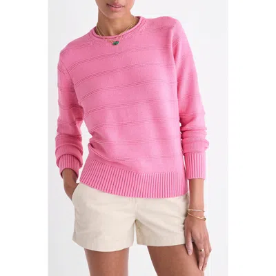 Vineyard Vines Roll Neck Cotton Sweater In Pink
