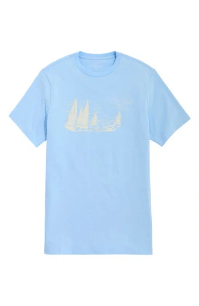 Vineyard Vines Saiboat Whale Graphic T-shirt In Jake Blue