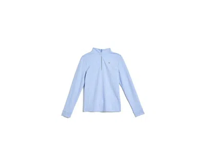 Vineyard Vines Saltwater 1/4 Zip (toddler/little Kids/big Kids) Boy's Clothing Jake Blue : 6 Little Kid, Cotton/piq In Brown