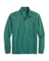 Vineyard Vines Saltwater Stripe Quarter Zip Sweatshirt In Charle