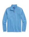 Vineyard Vines Saltwater Quarter Zip Long Sleeve Sweatshirt In Hull Blue