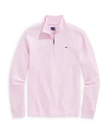 Vineyard Vines Saltwater Quarter Zip Long Sleeve Sweatshirt In Pink