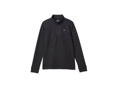 Vineyard Vines Saltwater Quarter Zip (toddler/little Kid/big Kid) Boy's Sweatshirt Jet Black : Md (12-14 Big Kid), 