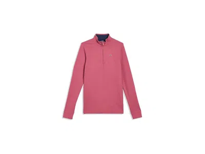 Vineyard Vines Saltwater Quarter Zip (toddler/little Kids/big Kids) Boy's Clothing Mariner: Xl (18 Big Kid) In Pink