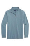 Vineyard Vines Saltwater Quarter Zip Long Sleeve Sweatshirt In Blue