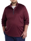 Vineyard Vines Big & Tall Sankaty 1/4-zip Pullover In Crimson Red